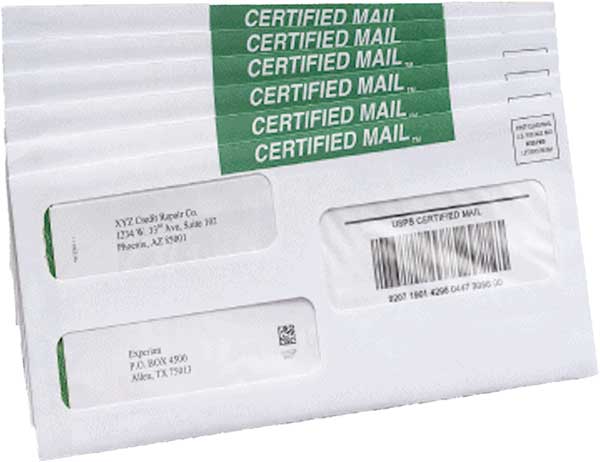 USPS Certified Mail Image